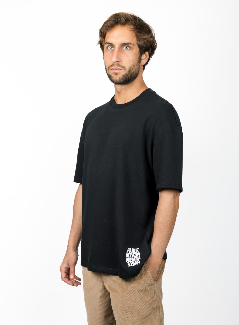Distant Swell Oversized SS Tee - Black