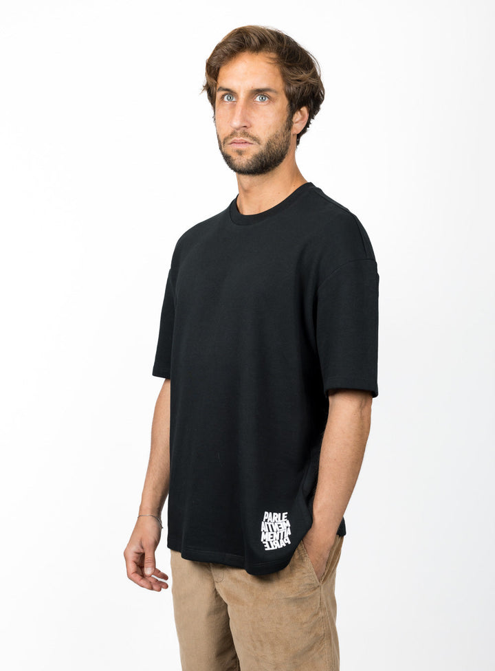 Distant Swell Oversized SS Tee - Black