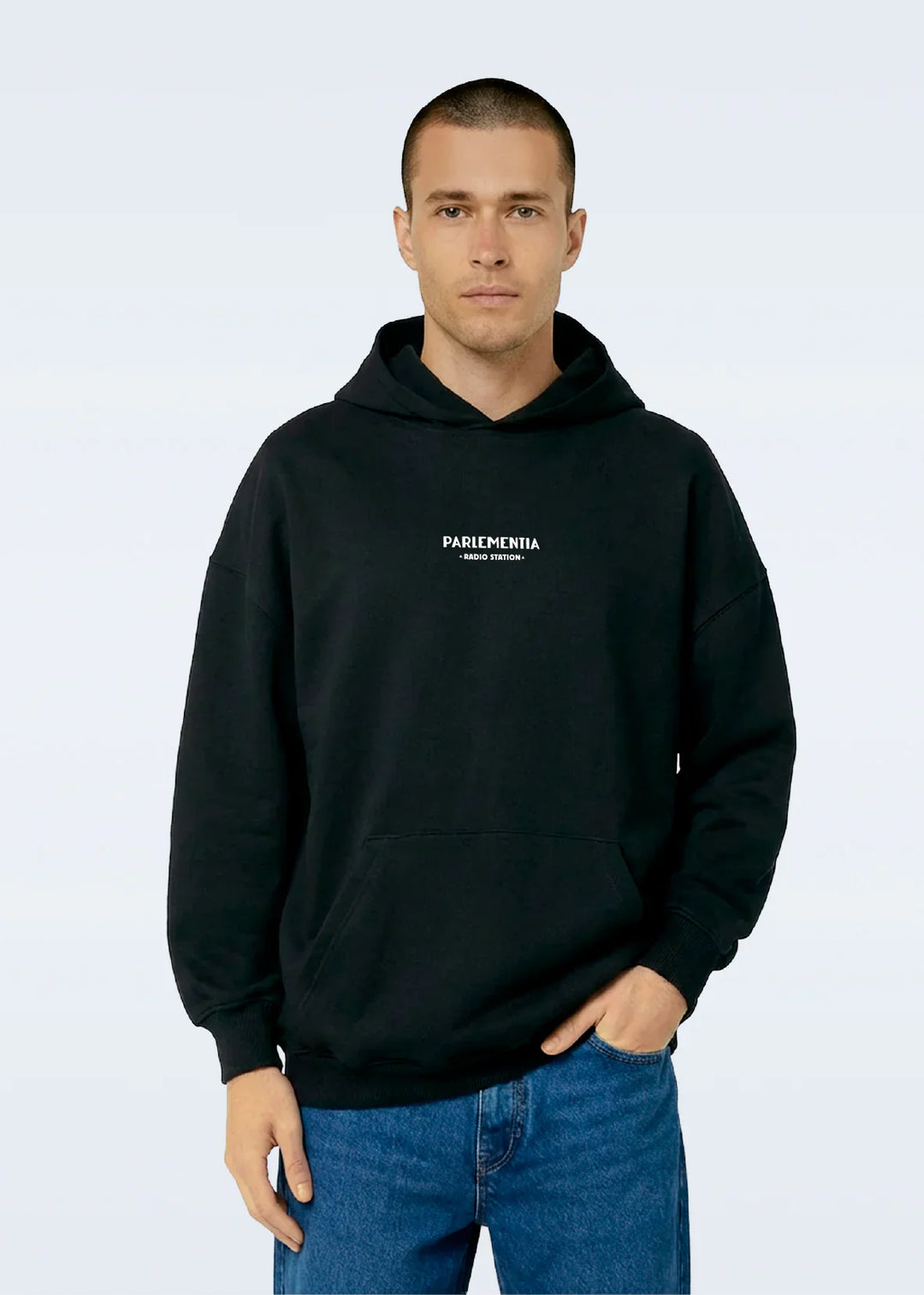 Hoodie ~ white Parlementia Radio