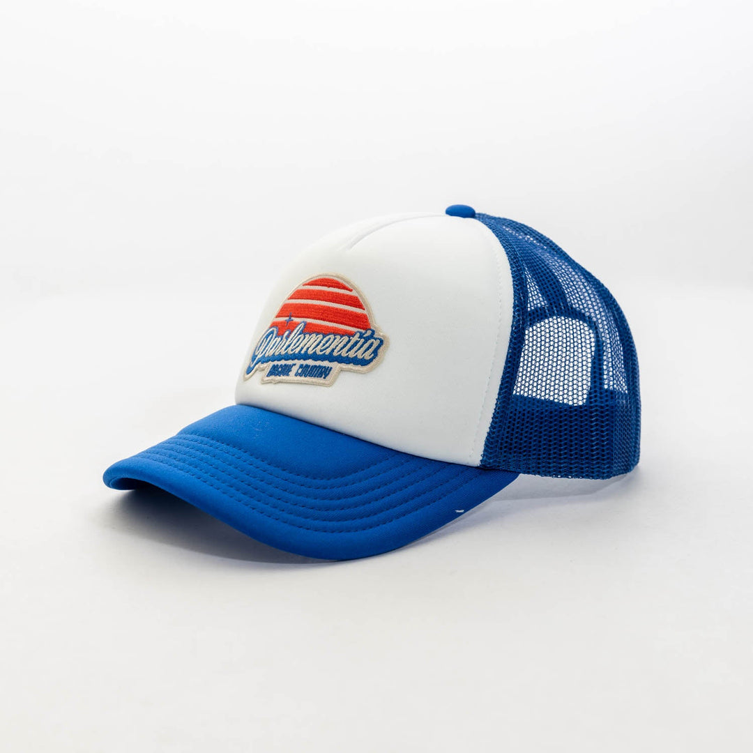 Coastline Theory Trucker Cap - White/Royal