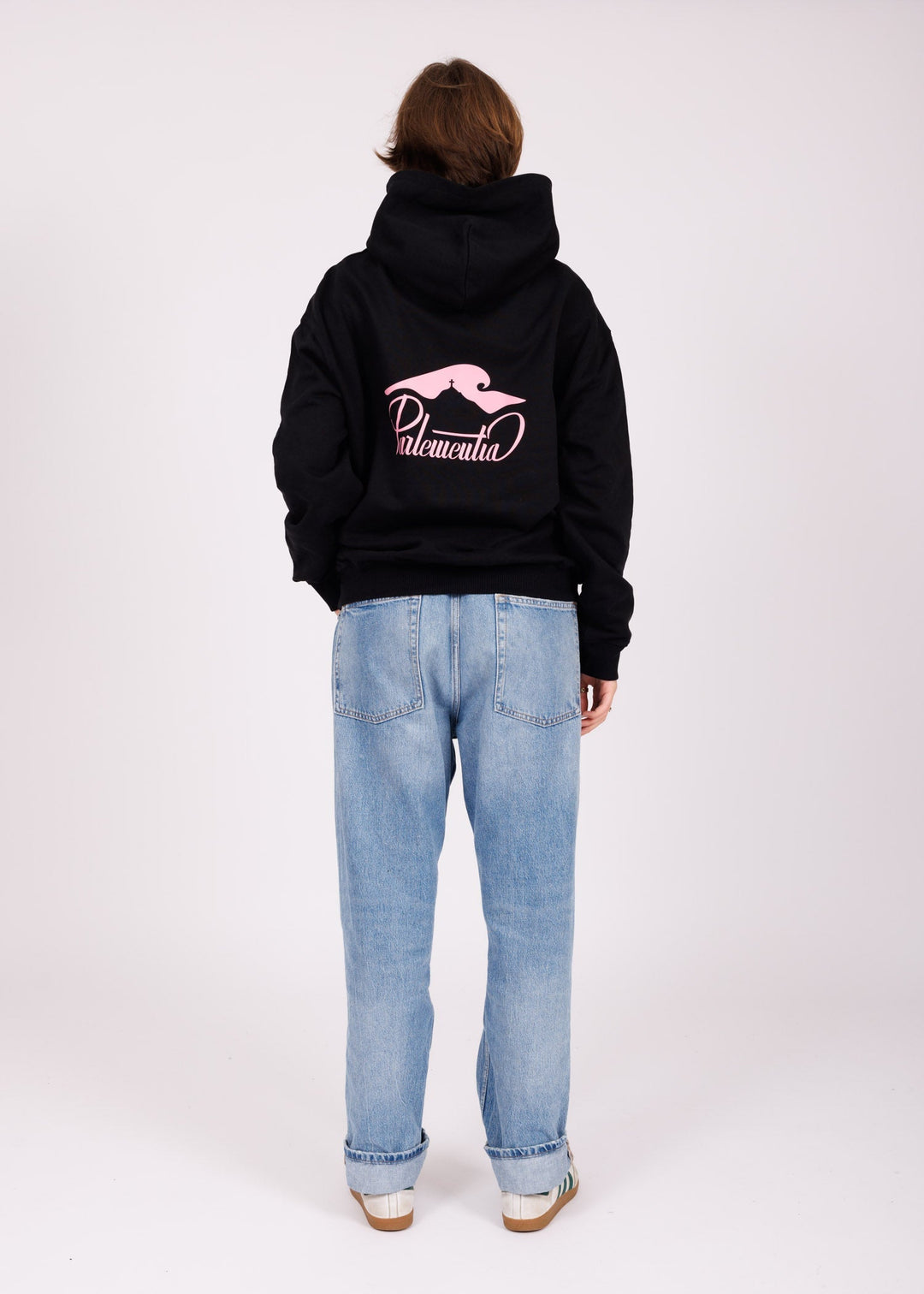 Unisex black - pink Hill hoodie