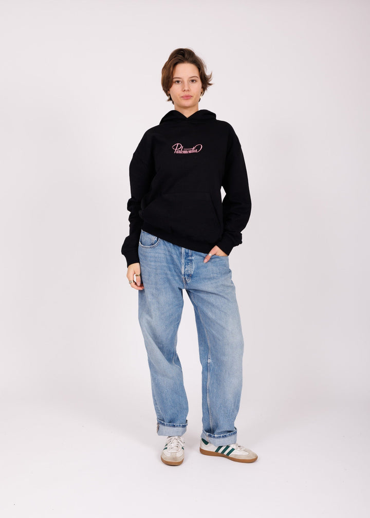 Unisex black - pink Hill hoodie