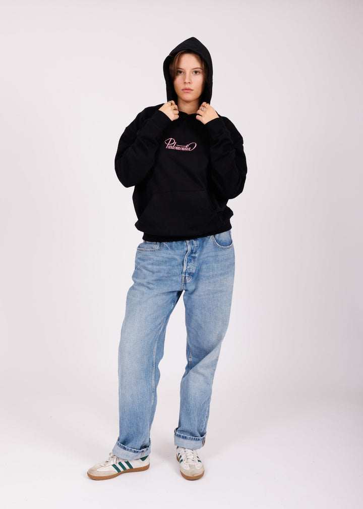 Unisex black - pink Hill hoodie