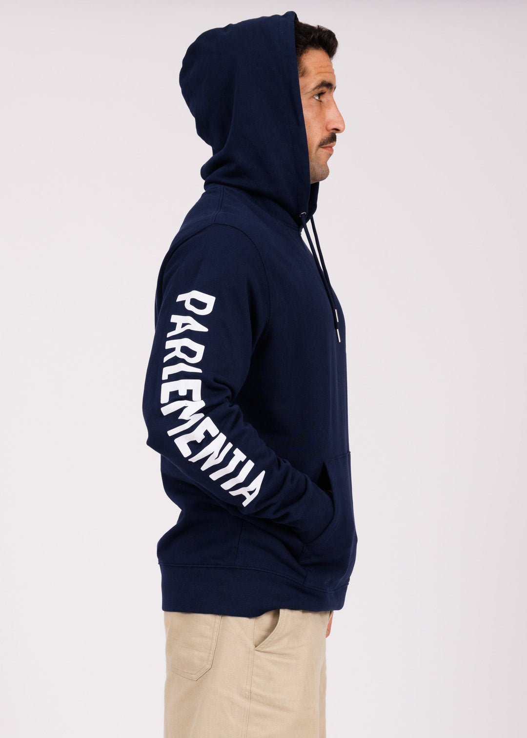 Hoodie navy - white Tech