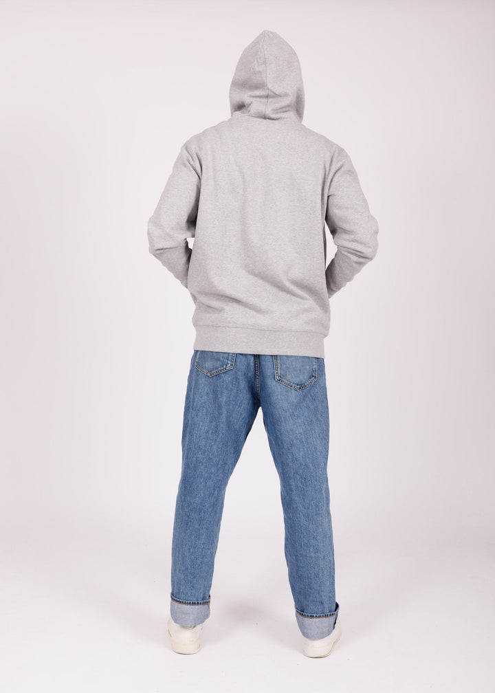 Foam Fiction Zipped Hoodie - Grey