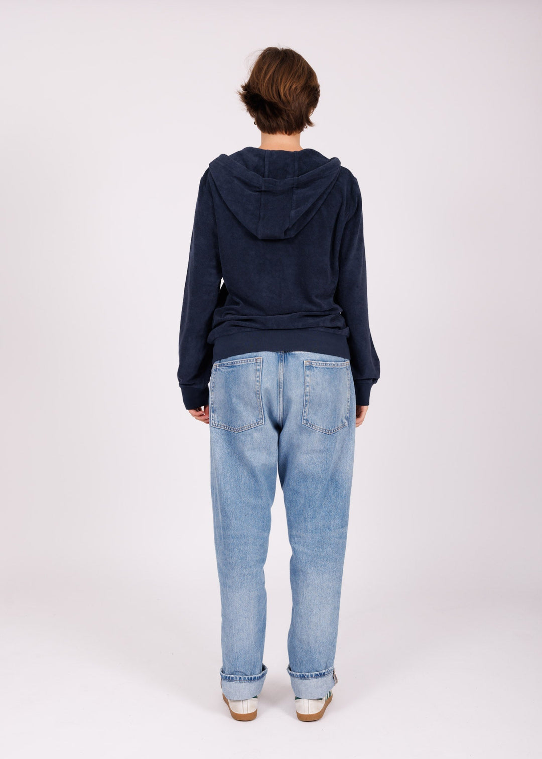 Hoodie zip brodé navy - tri Easysurf