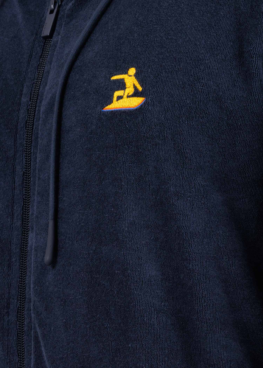 Hoodie zip brodé navy - tri Easysurf