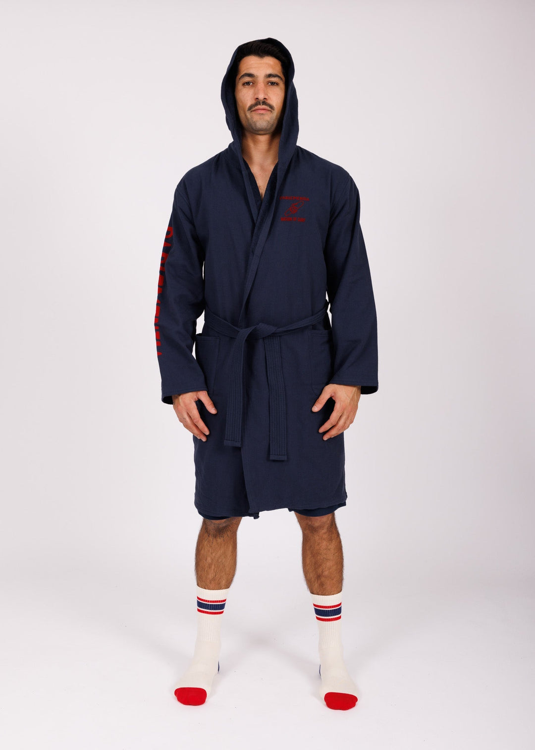 Peignoir sparing navy - red Tech