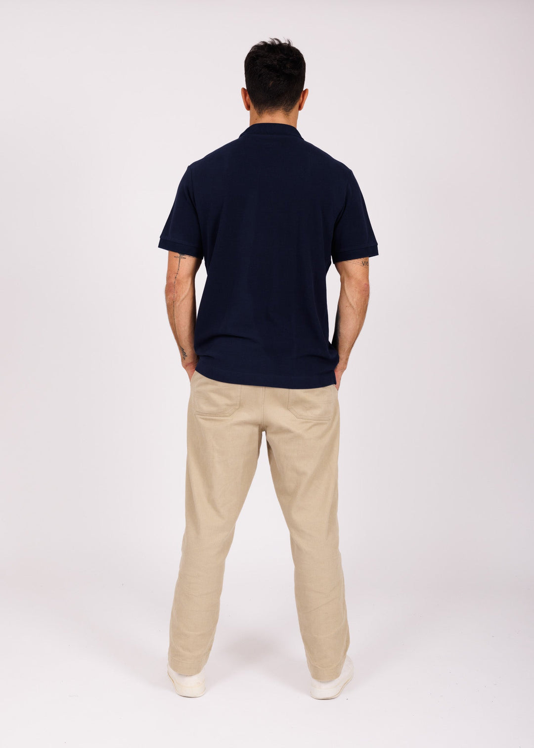Polo brodé navy - red Easysurf