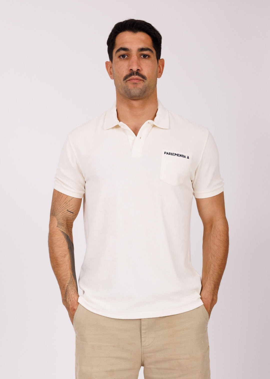 Off-white polo shirt - navy Easysurf