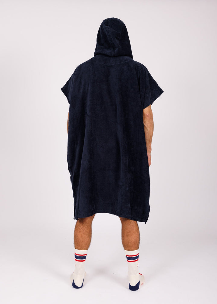 Poncho brodé navy - red Easysurf