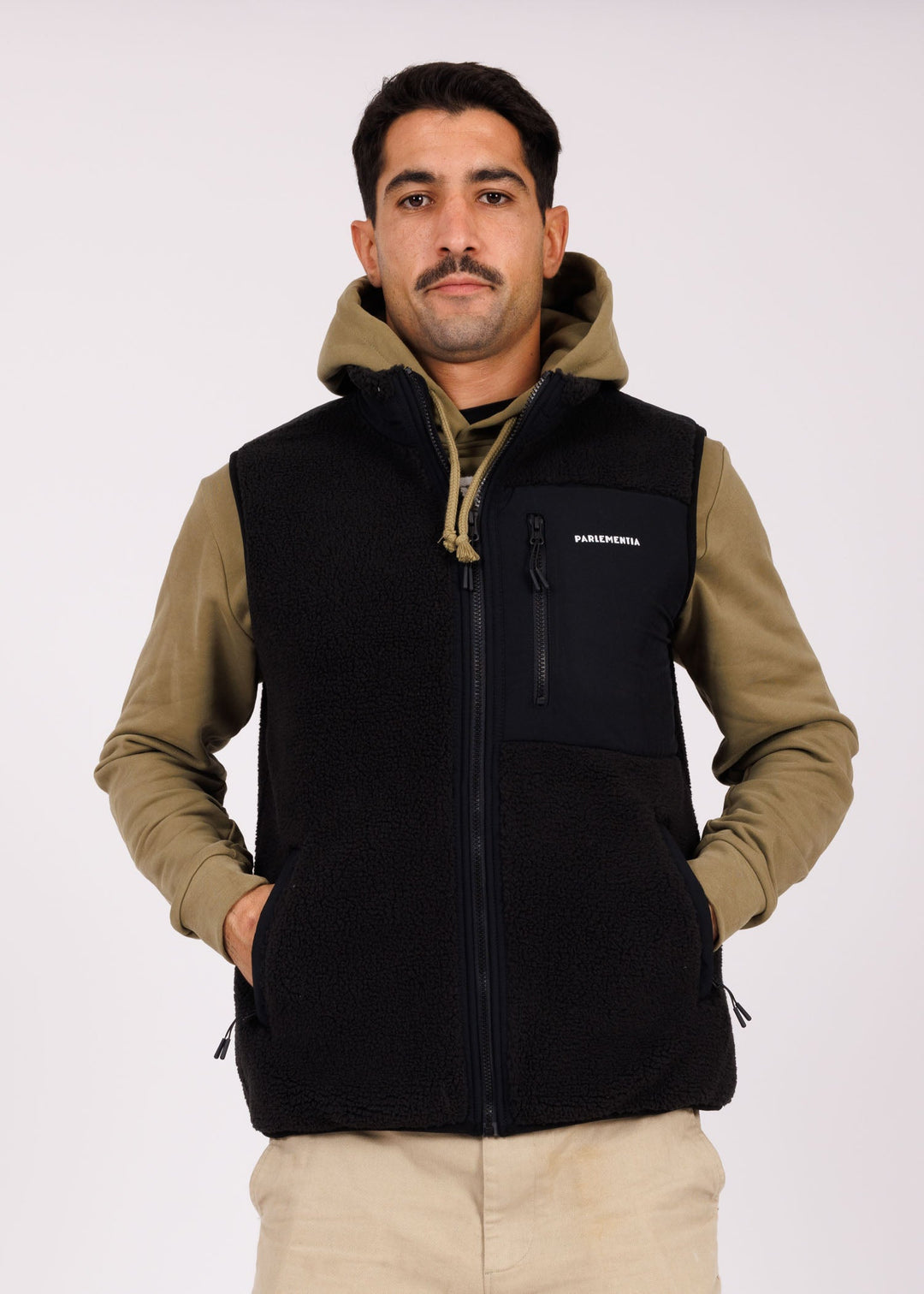 Shepherd zip black - white Parlementia