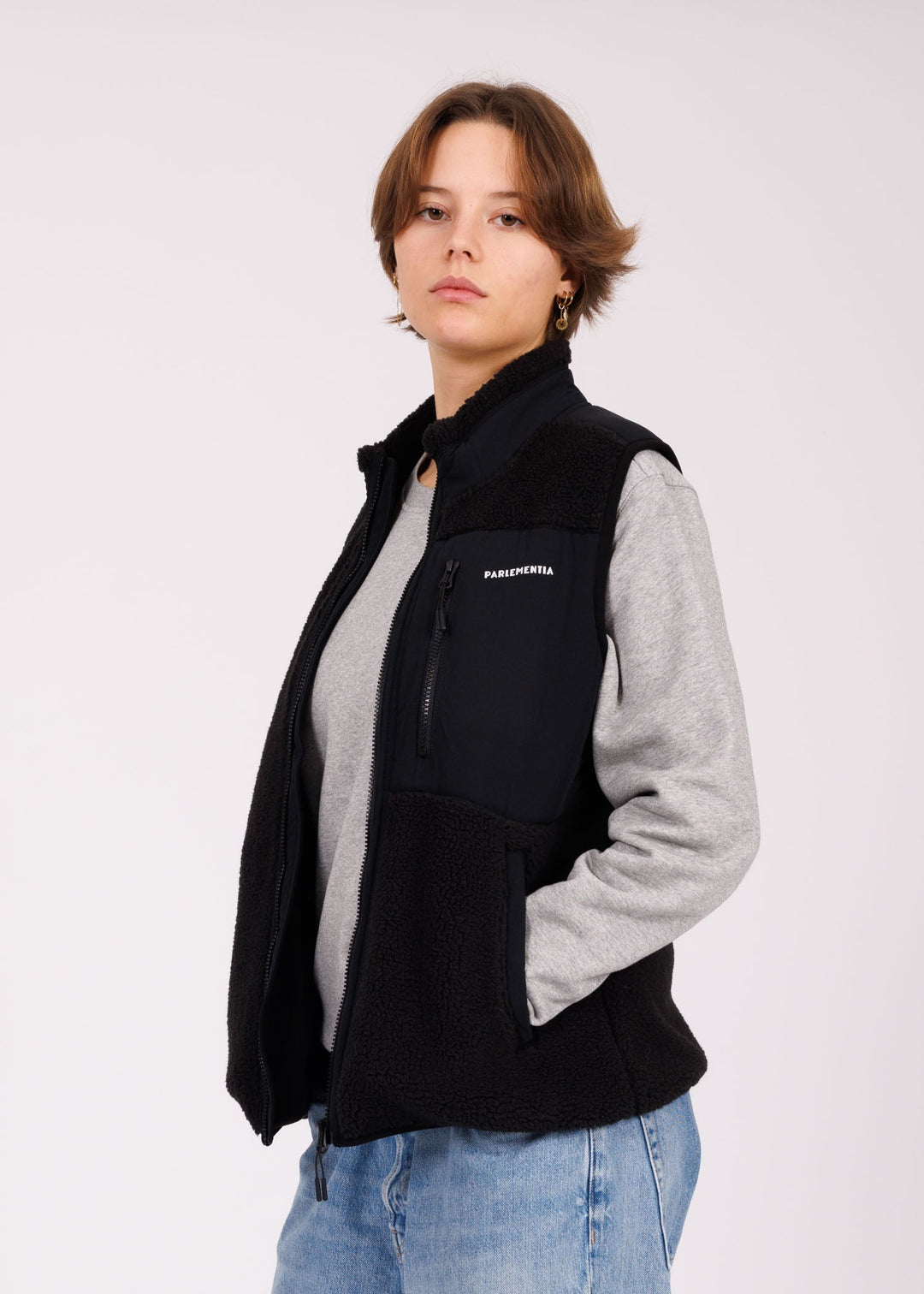 Shepherd zip black - white Parlementia