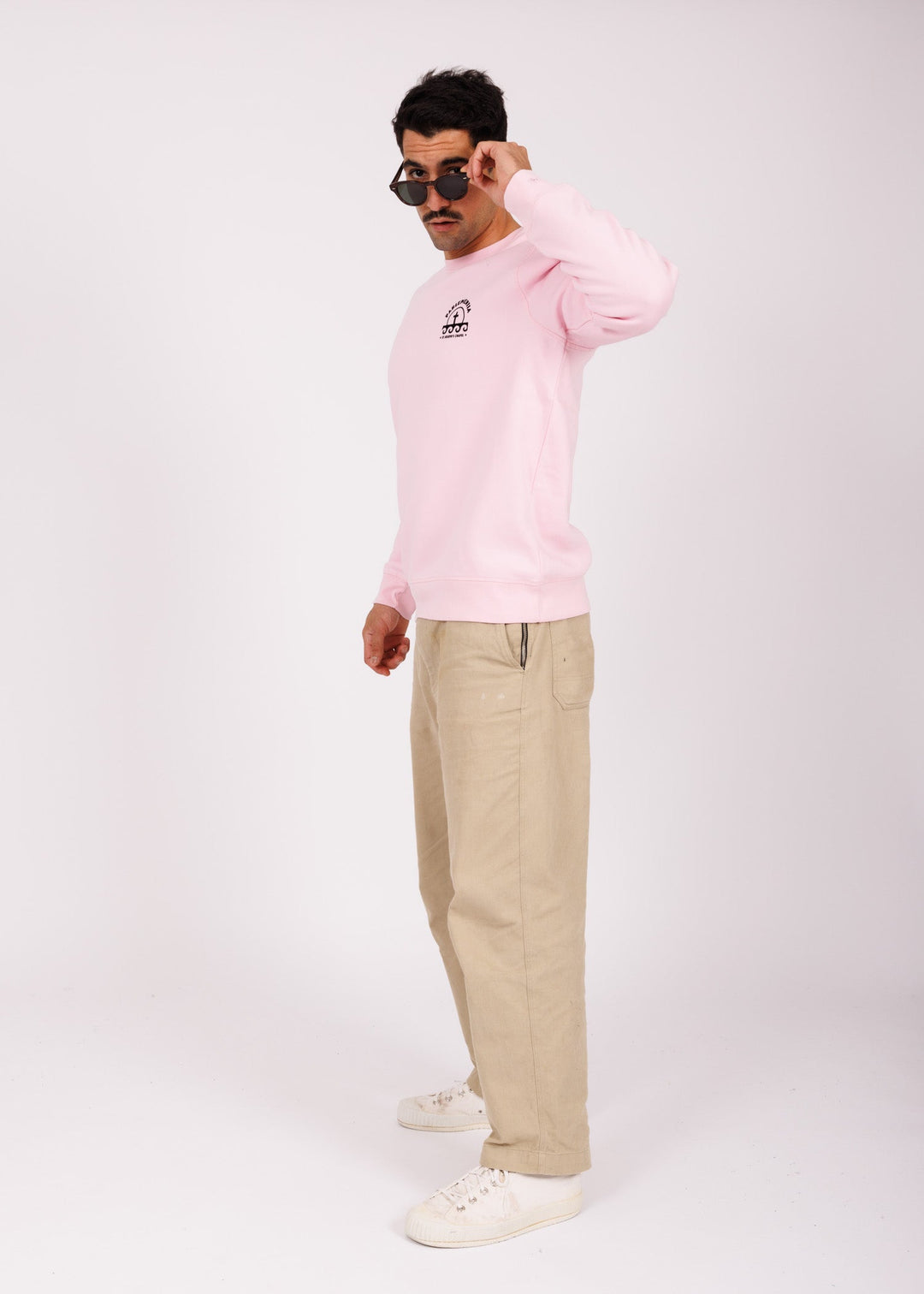Sweat mixte pink - black Chapel