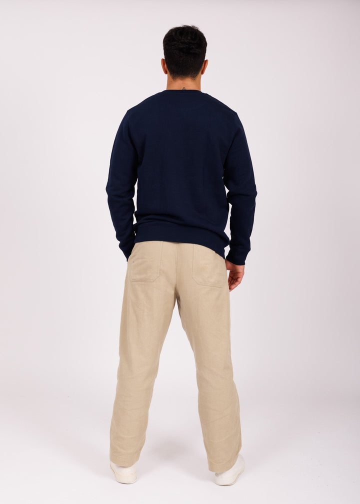 Sweat mixte brodé navy - red Easysurf