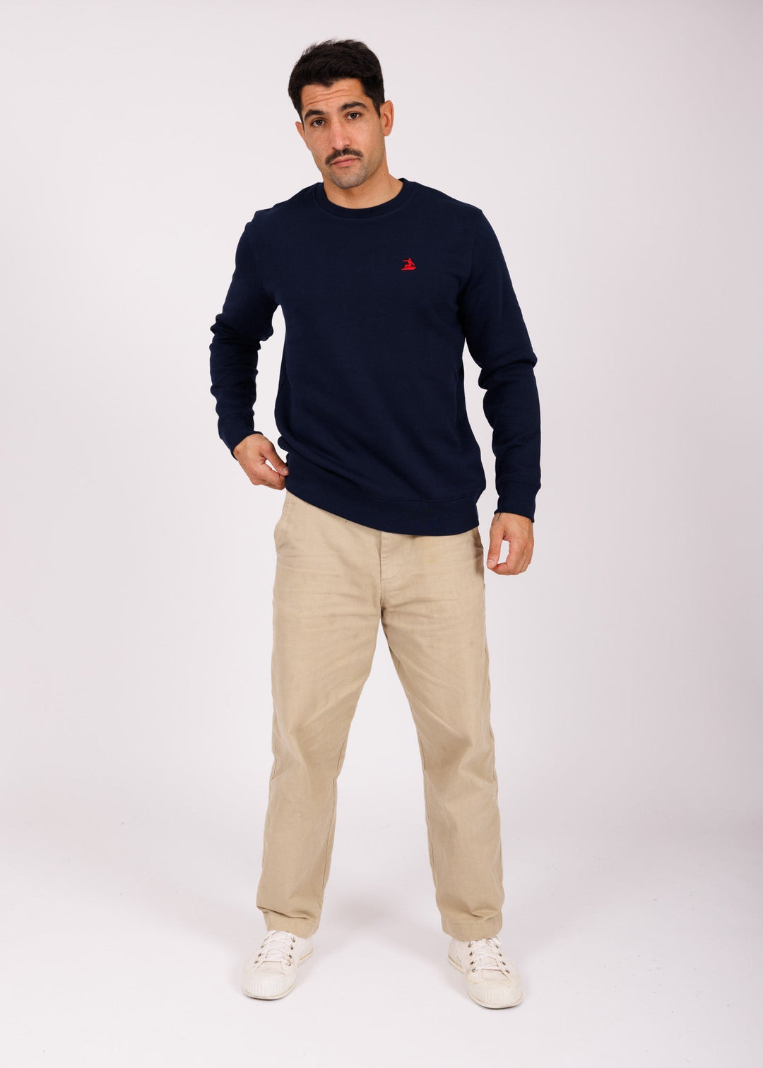 Sweat mixte brodé navy - red Easysurf