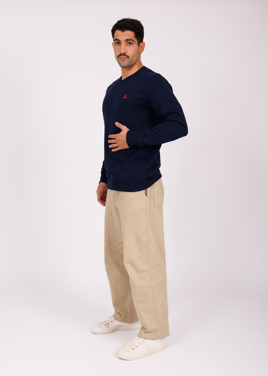 Sweat mixte brodé navy - red Easysurf