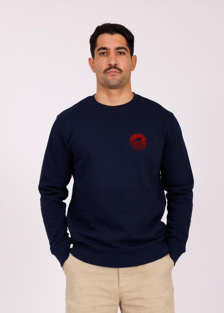 Sweat navy - red P&