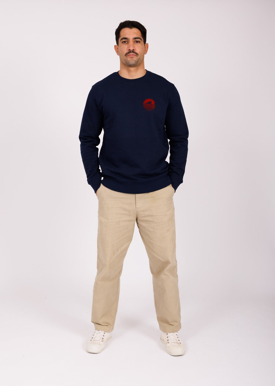 Sweat navy - red P&