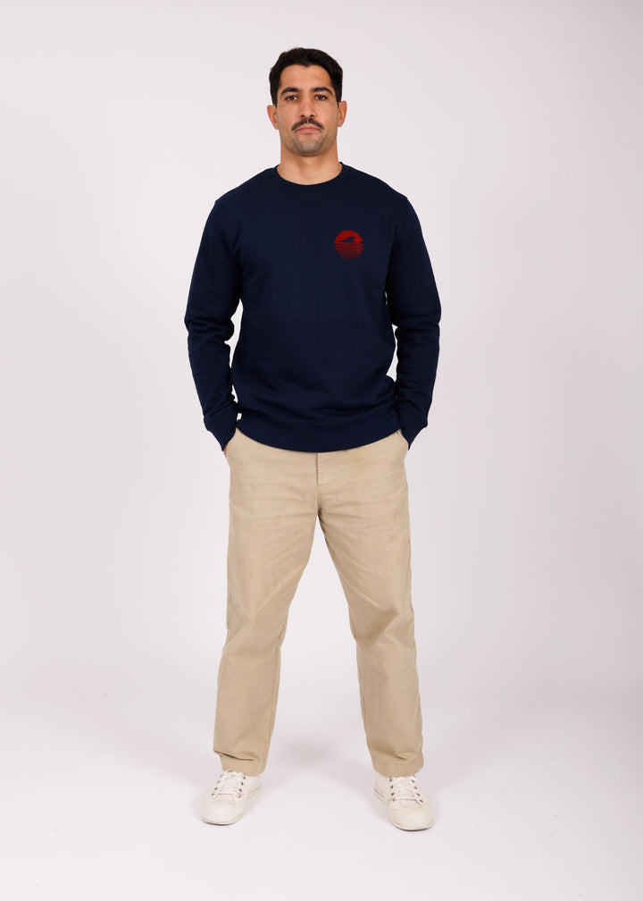 Sweat navy - red P&
