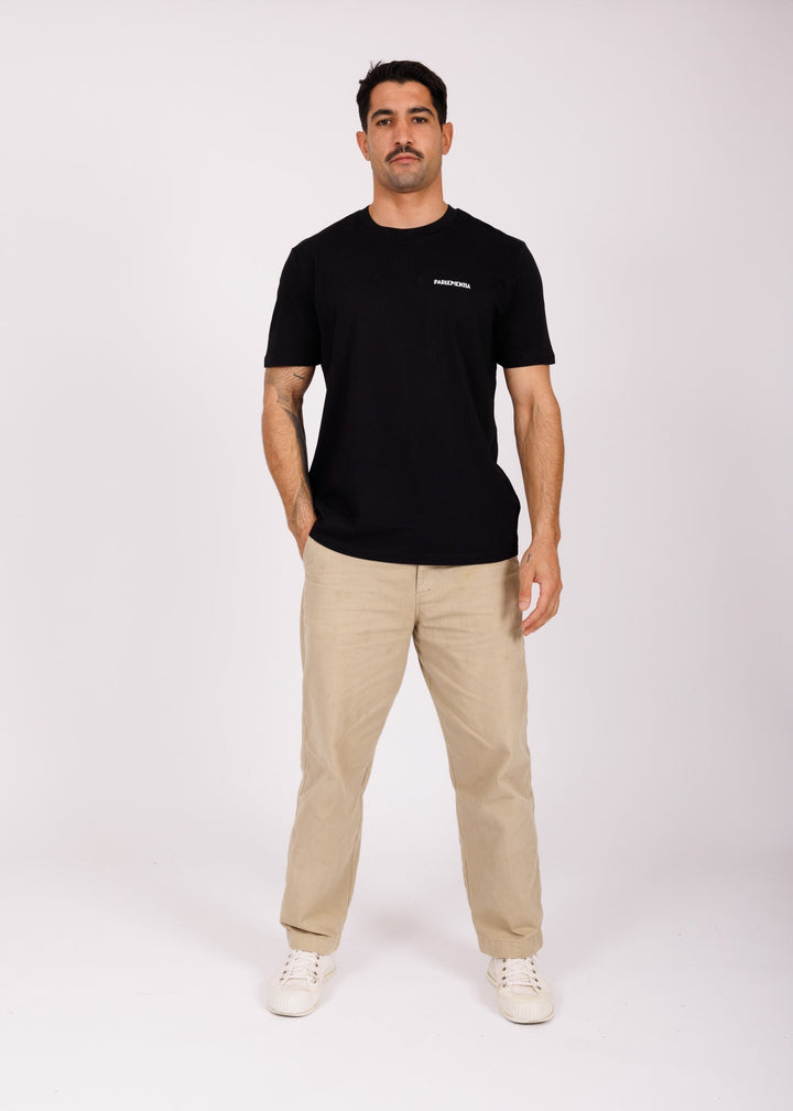 T-shirt black - white Fingers radio