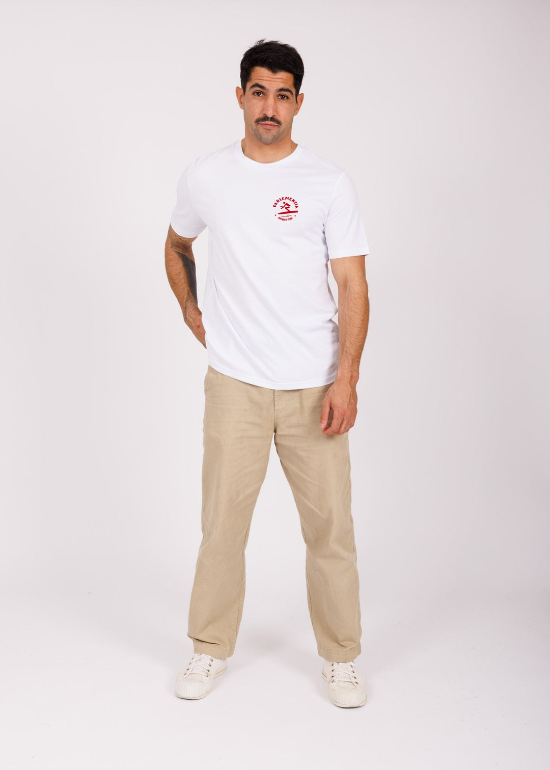 T-shirt white - red Myth