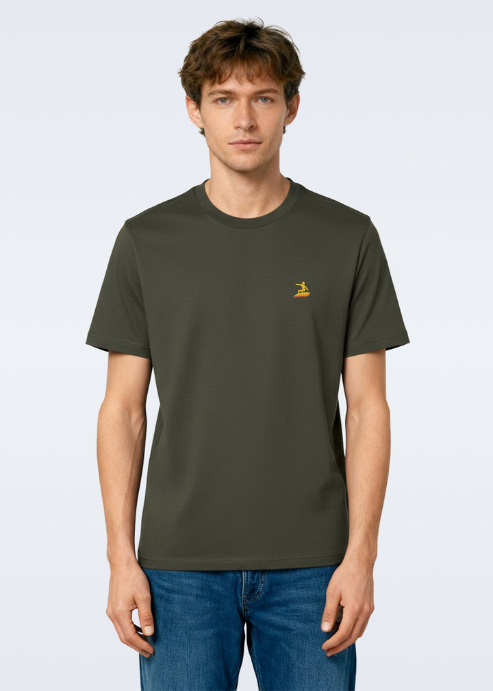 T-shirt brodé kaki - tri Easysurf