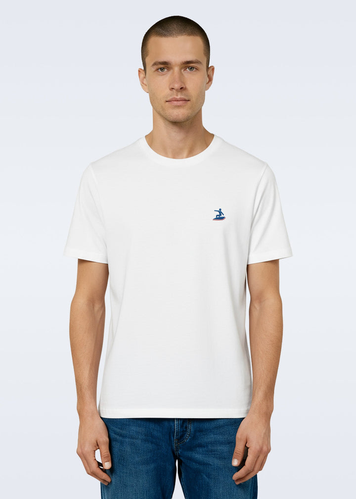 T-shirt brodé white - tri Easysurf