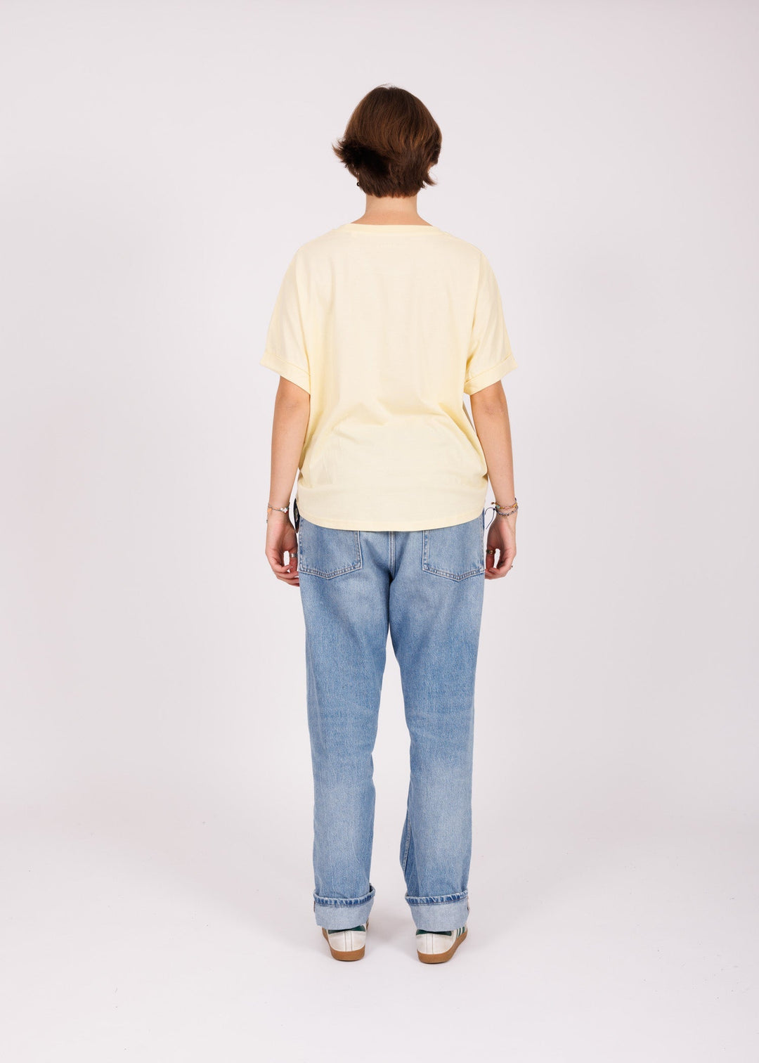 T-shirt girl oversize butter - bi Nation