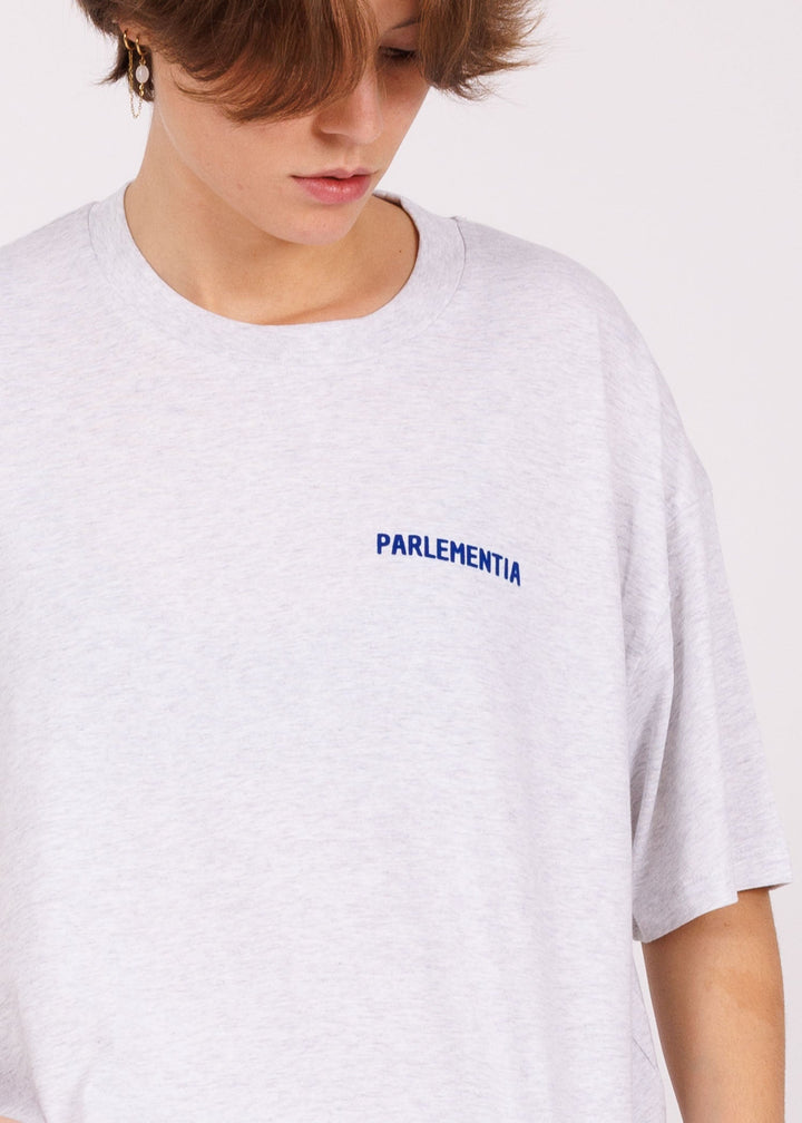 Tee crop girl grey - blue Mermaid