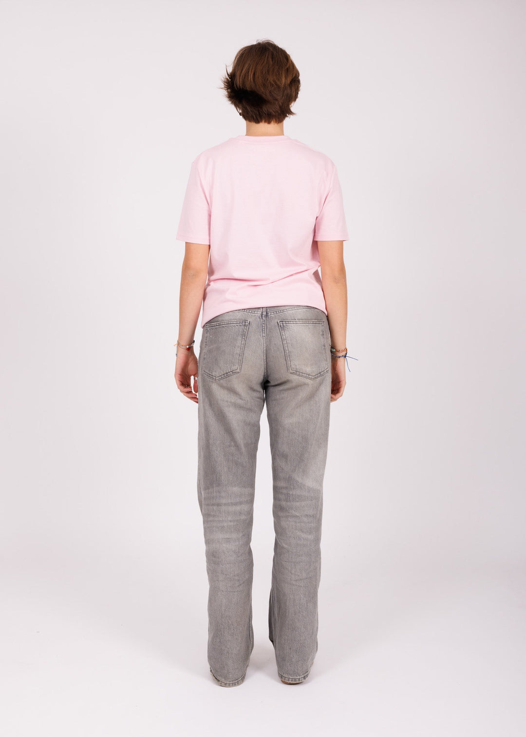 T-shirt mixte pink - white P&