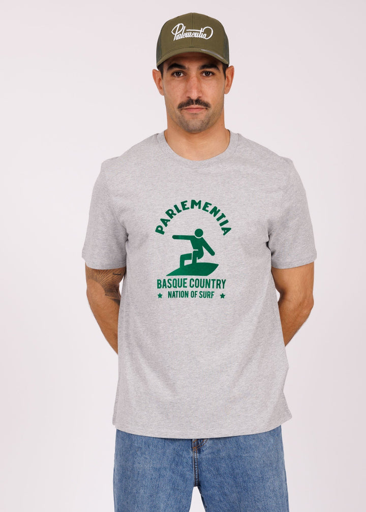 T-shirt grey - green Easysurf