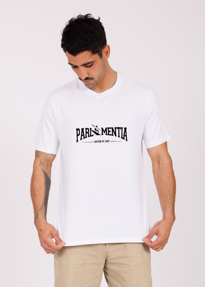 T-shirt white - black College