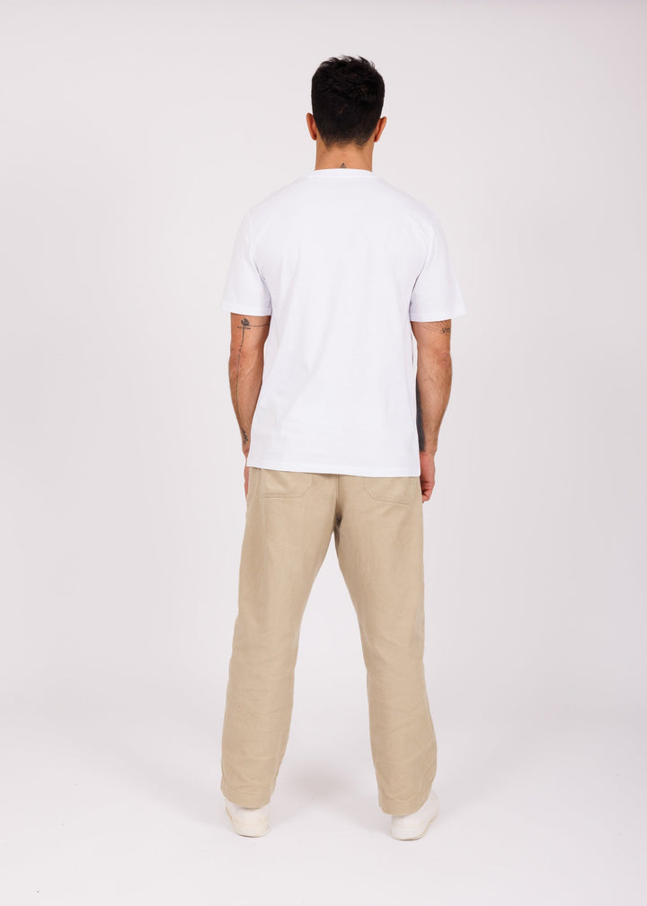 T-shirt white - black College