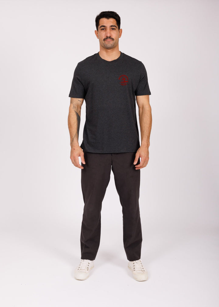 T-shirt dark grey - red Myth
