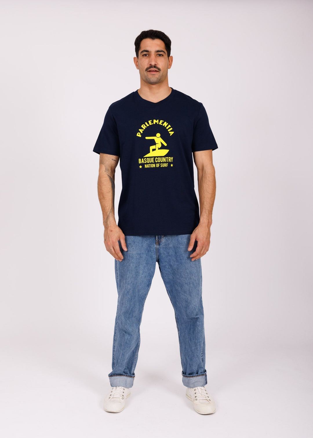 T-shirt navy - yellow Easysurf