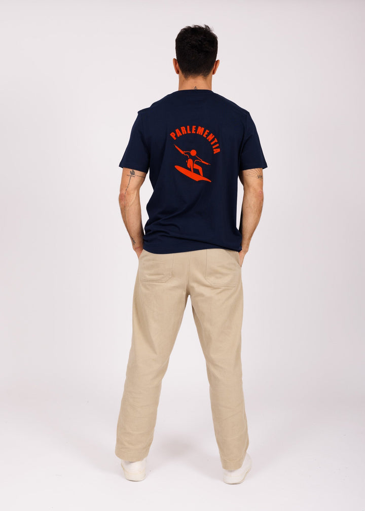 T-shirt navy - orange Fingers