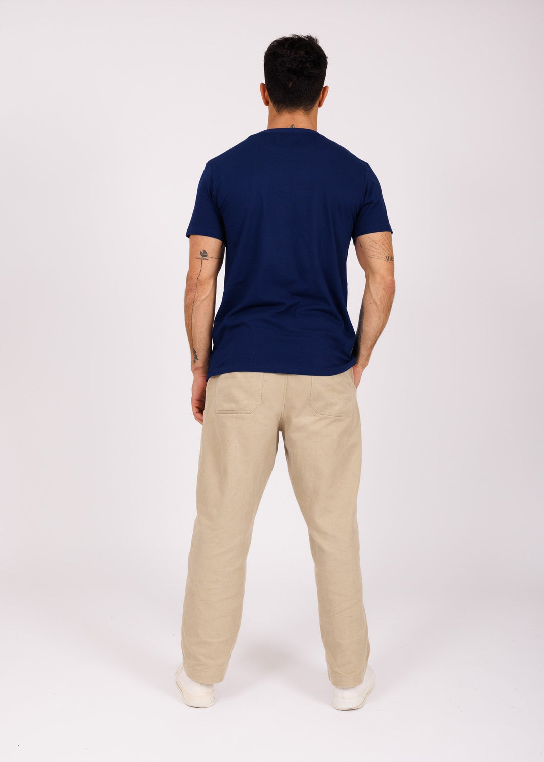 T-shirt navy - heart red P&