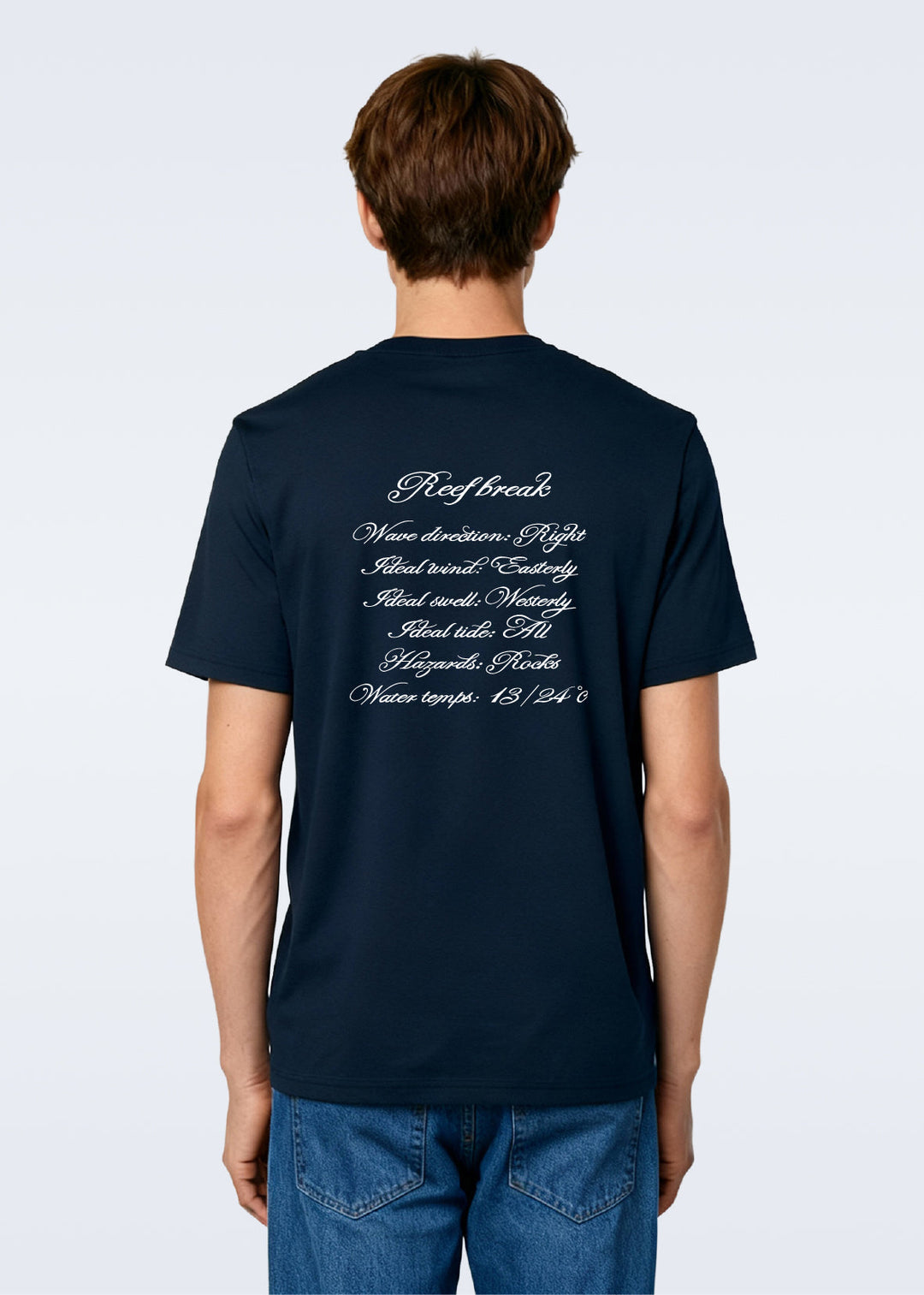 T-shirt navy - white Reef Break