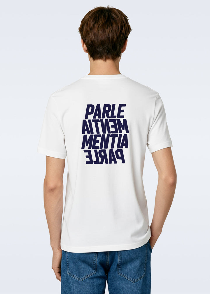 T-shirt white ~ navy Swell