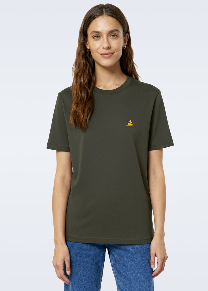 T-shirt brodé kaki - tri Easysurf