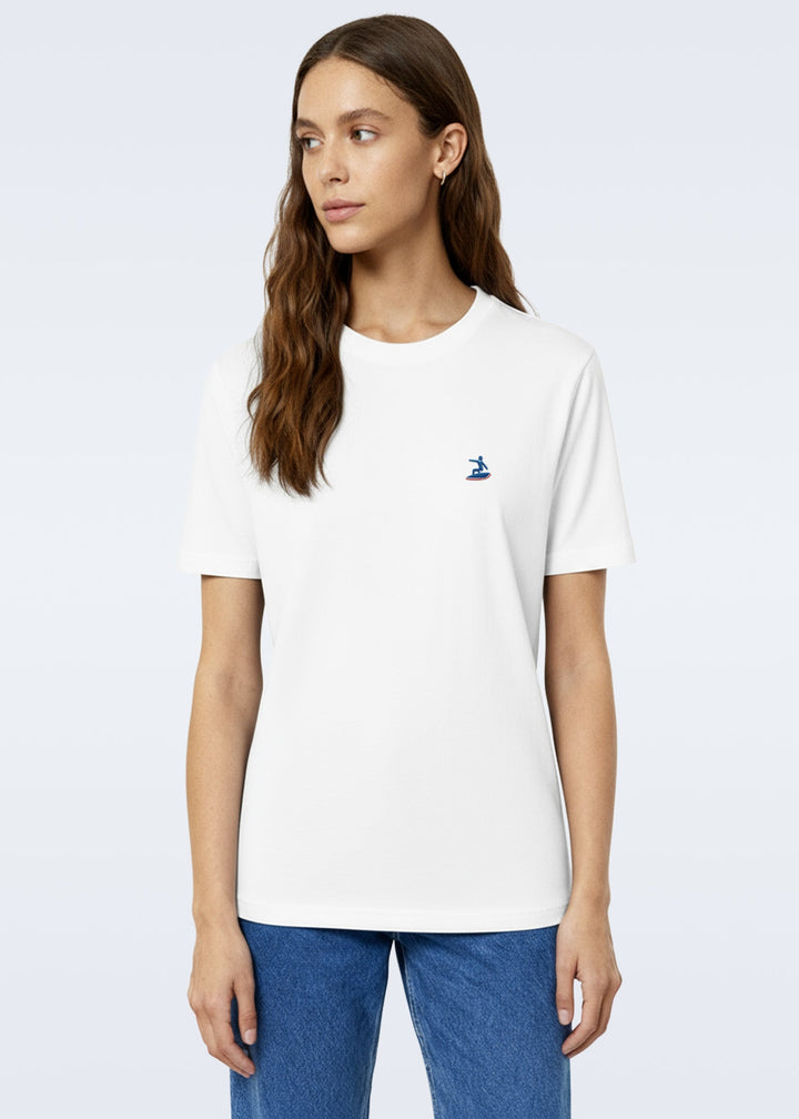 T-shirt brodé white - tri Easysurf